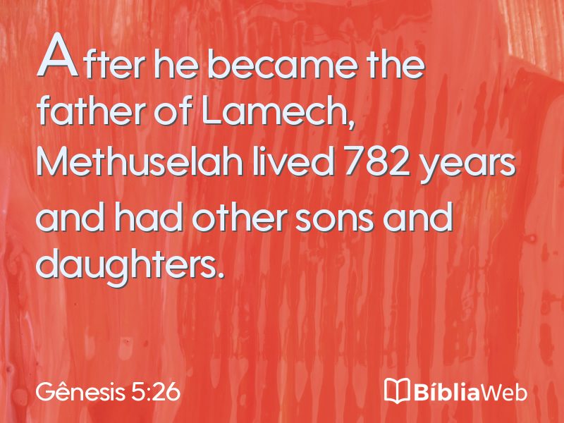 Gênesis 5:26 em imagem para compartilhar