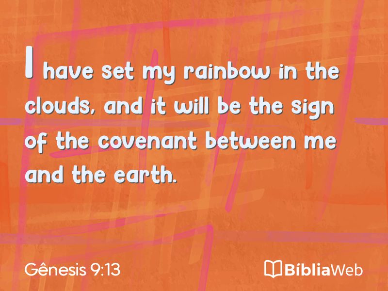 Gênesis 9:13 em imagem para compartilhar
