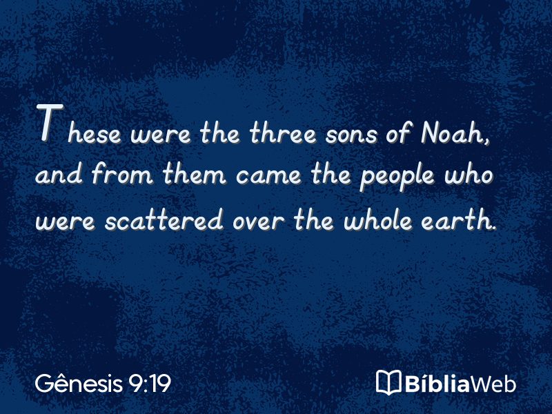 Gênesis 9:19 em imagem para compartilhar