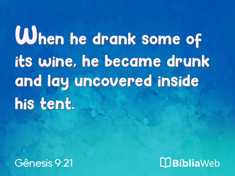 Gênesis 9:21 em imagem para compartilhar