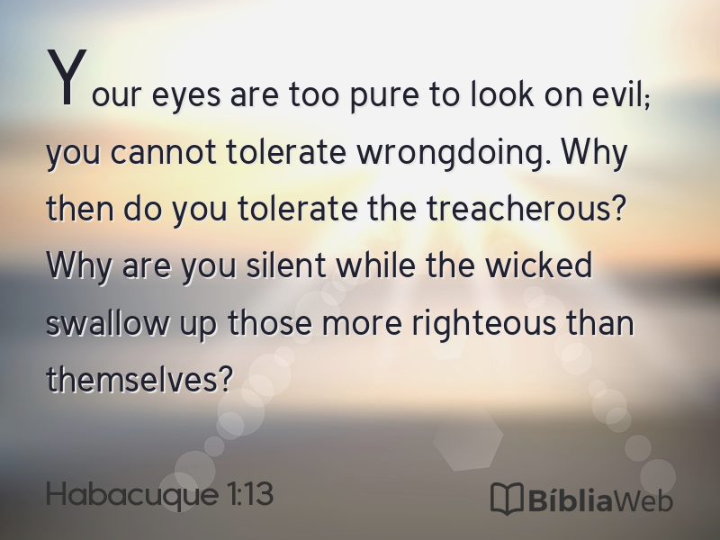 Habacuque 1:13 em imagem para compartilhar