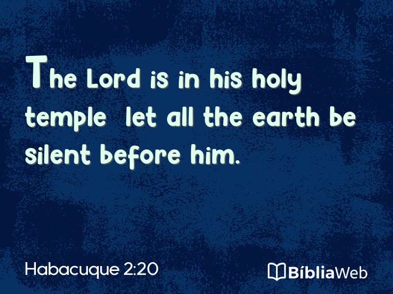 Habacuque 2:20 em imagem para compartilhar