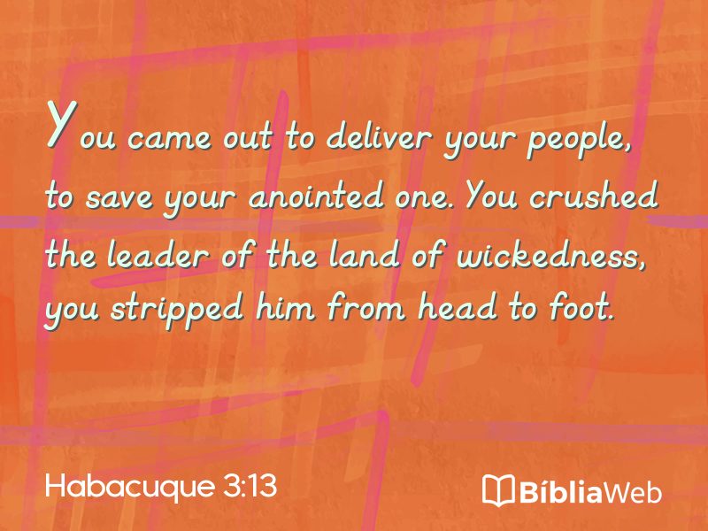 Habacuque 3:13 em imagem para compartilhar