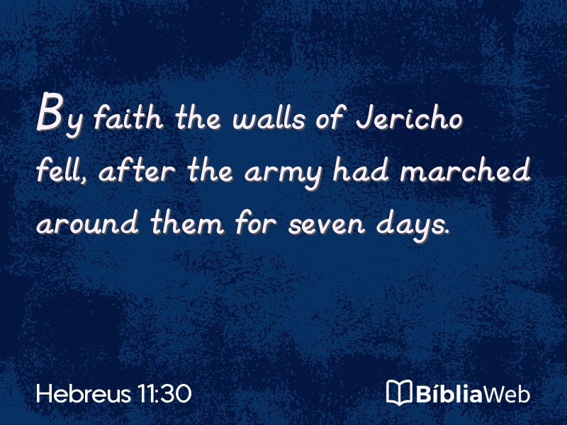 Hebreus 11:30 em imagem para compartilhar