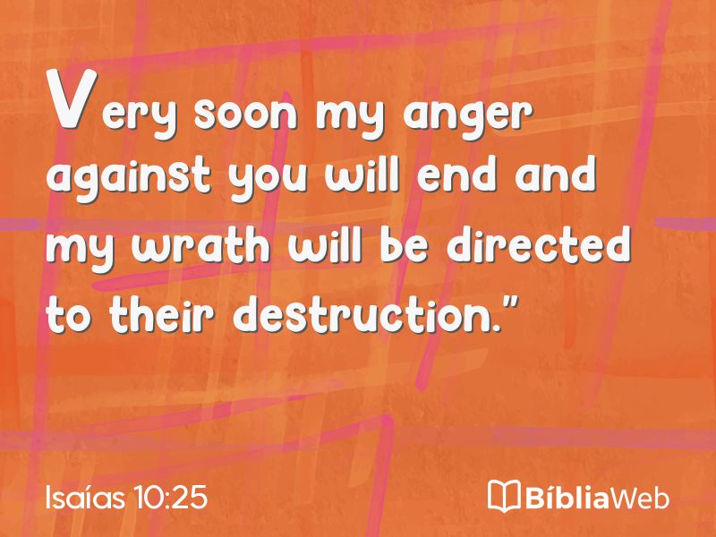 Isaías 10:25 em imagem para compartilhar