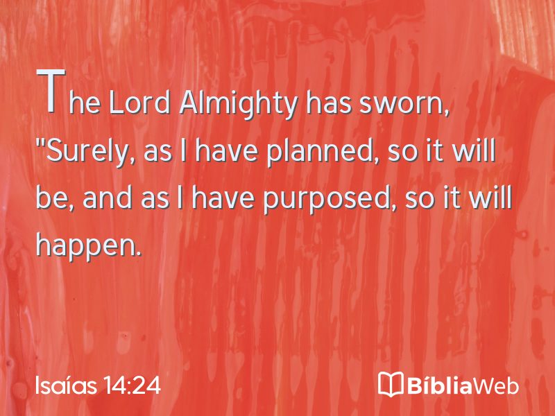 Isaías 14:24 em imagem para compartilhar