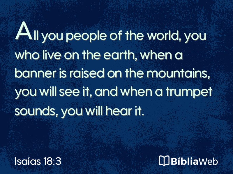 Isaías 18:3 em imagem para compartilhar