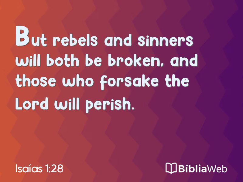 Isaías 1:28 em imagem para compartilhar