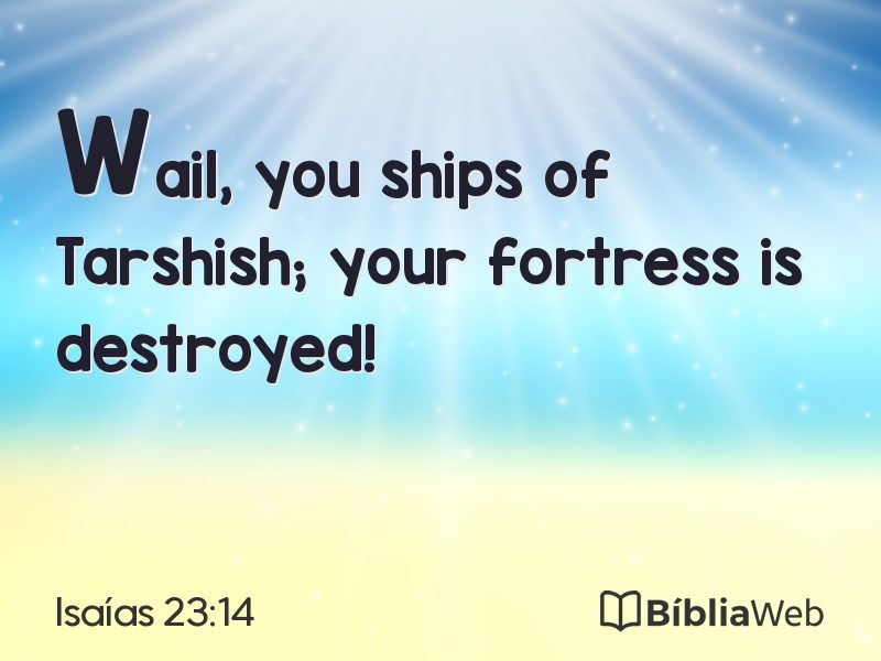 Isaías 23:14 em imagem para compartilhar