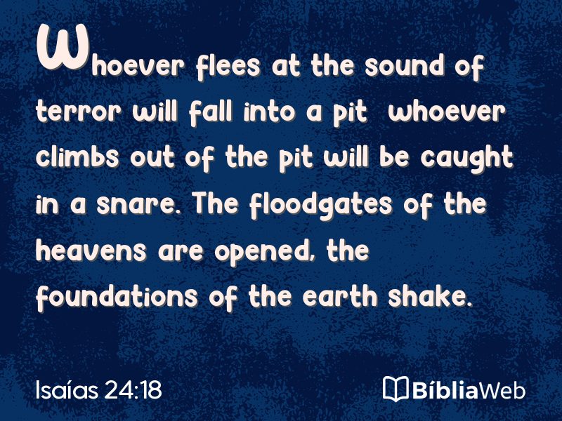 Isaías 24:18 em imagem para compartilhar