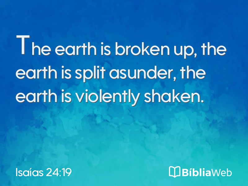 Isaías 24:19 em imagem para compartilhar