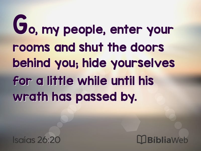 Isaías 26:20 em imagem para compartilhar