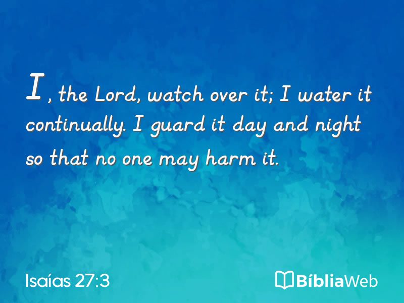 Isaías 27:3 em imagem para compartilhar