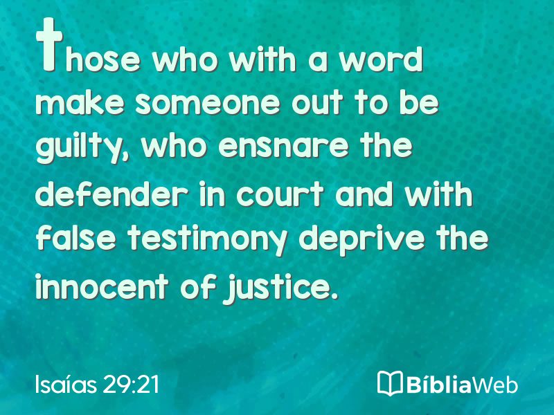 Isaías 29:21 em imagem para compartilhar