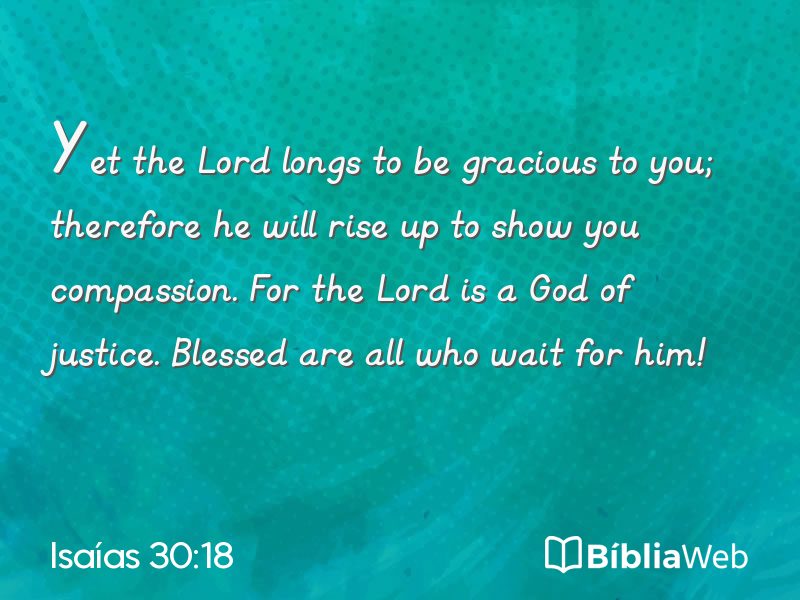 Isaías 30:18 em imagem para compartilhar