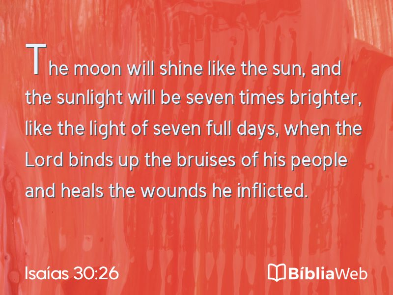 Isaías 30:26 em imagem para compartilhar