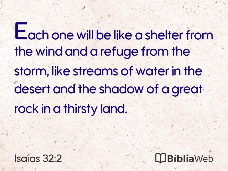 Isaías 32:2 em imagem para compartilhar