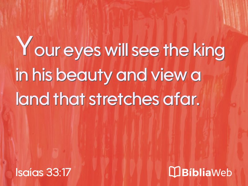 Isaías 33:17 em imagem para compartilhar