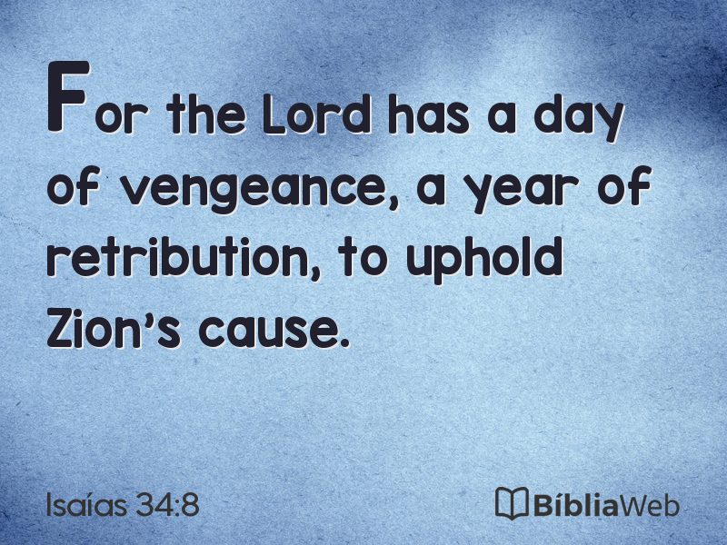 Isaías 34:8 em imagem para compartilhar