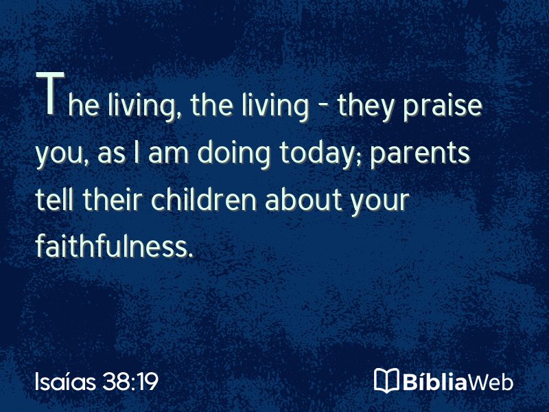Isaías 38:19 em imagem para compartilhar