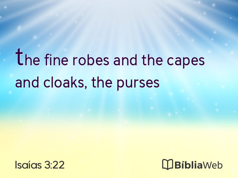 Isaías 3:22 em imagem para compartilhar
