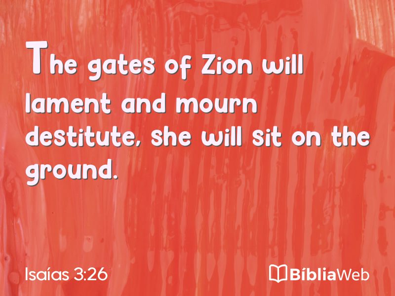 Isaías 3:26 em imagem para compartilhar