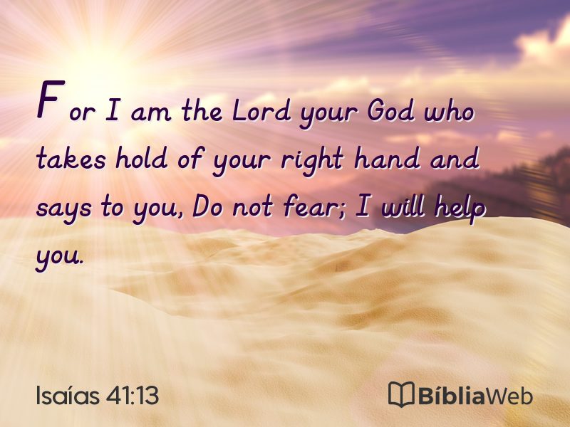 Isaías 41:13 em imagem para compartilhar