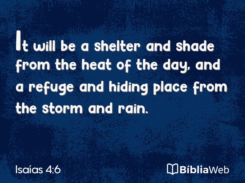 Isaías 4:6 em imagem para compartilhar