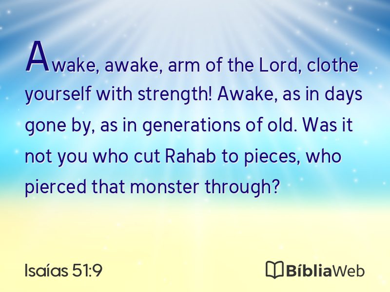 Isaías 51:9 em imagem para compartilhar