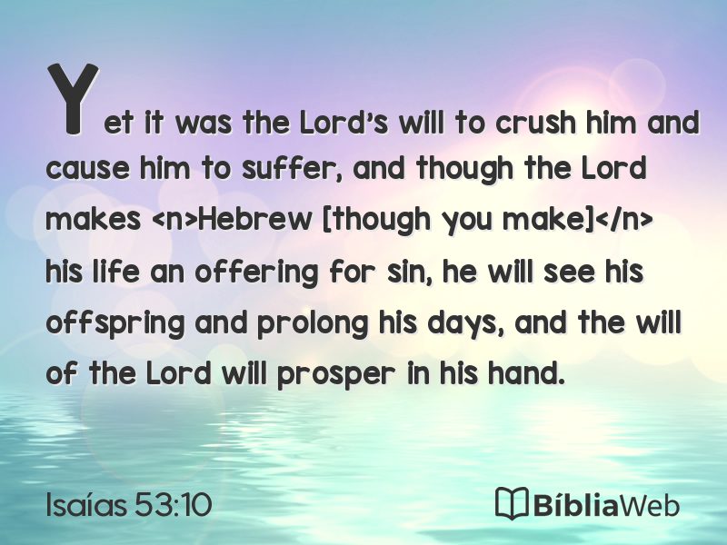 Isaías 53:10 em imagem para compartilhar