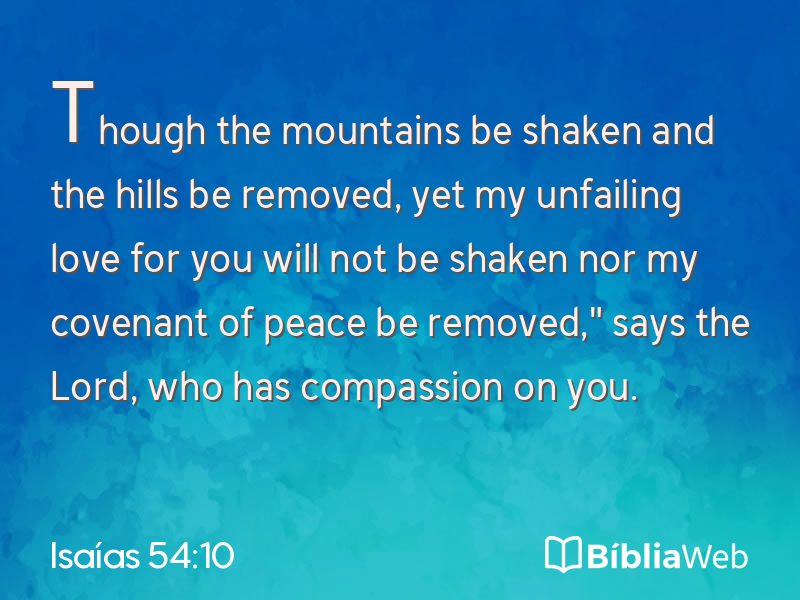 Isaías 54:10 em imagem para compartilhar