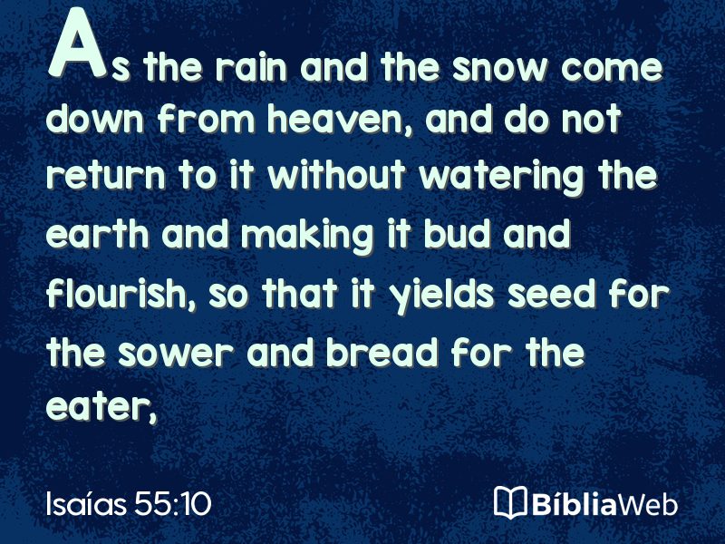 Isaías 55:10 em imagem para compartilhar