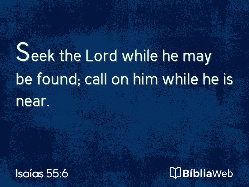 Isaías 55:6 em imagem para compartilhar