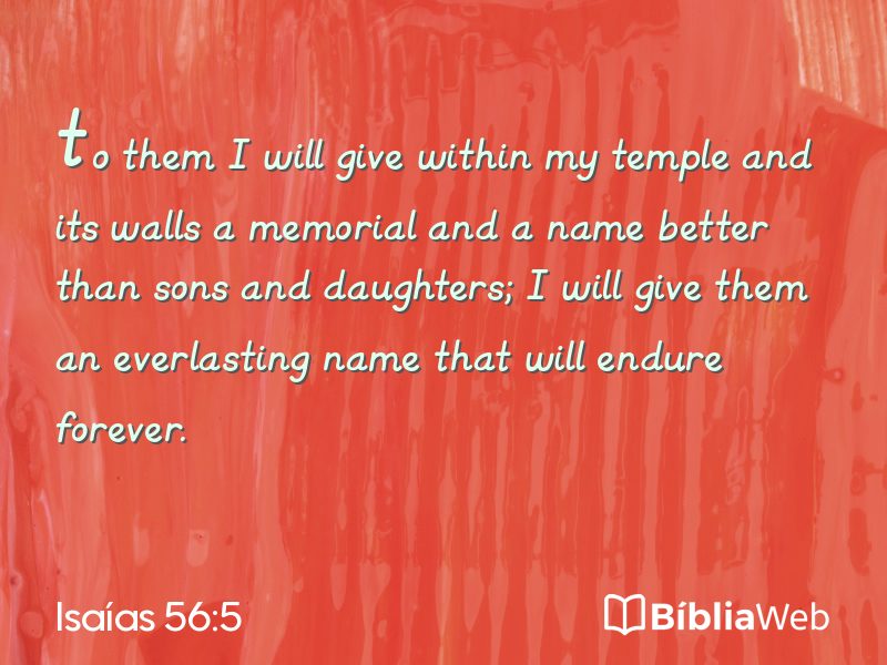 Isaías 56:5 em imagem para compartilhar