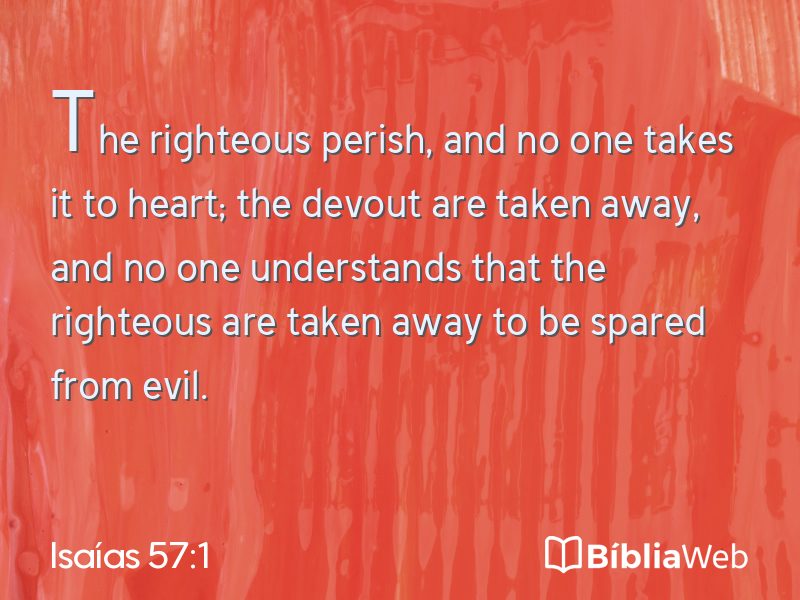 Isaías 57:1 em imagem para compartilhar