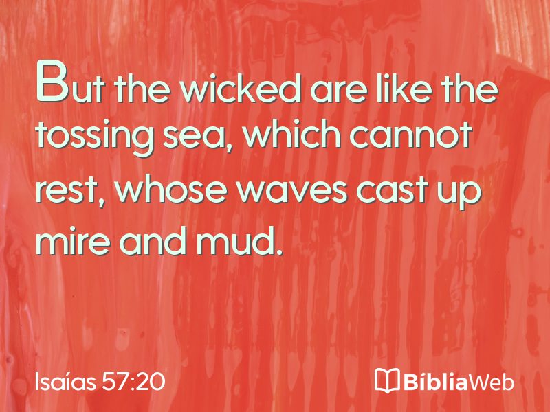 Isaías 57:20 em imagem para compartilhar