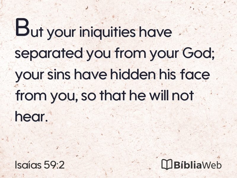 Isaías 59:2 em imagem para compartilhar