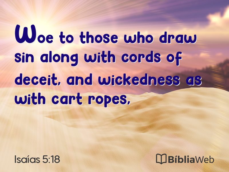 Isaías 5:18 em imagem para compartilhar