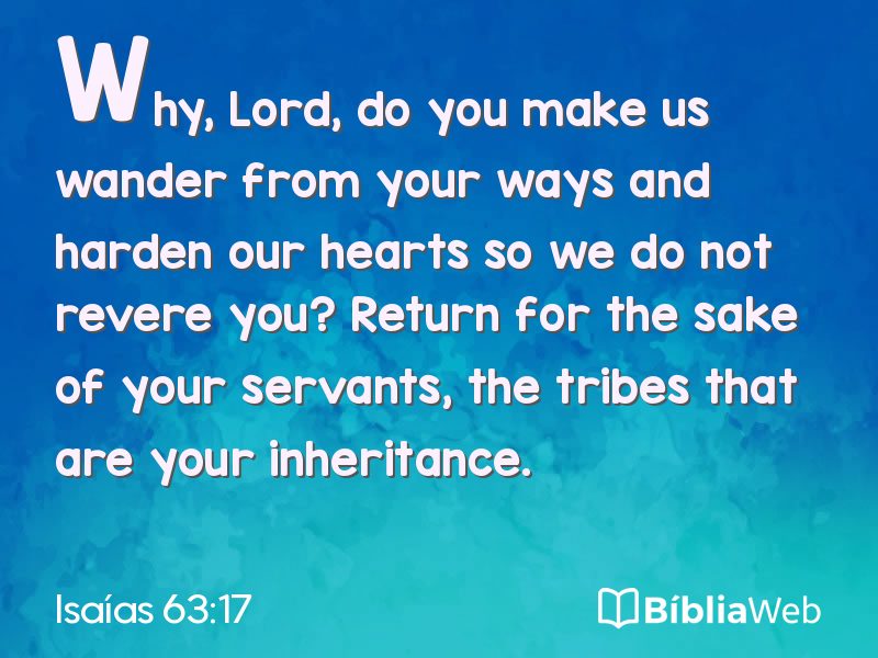 Isaías 63:17 em imagem para compartilhar