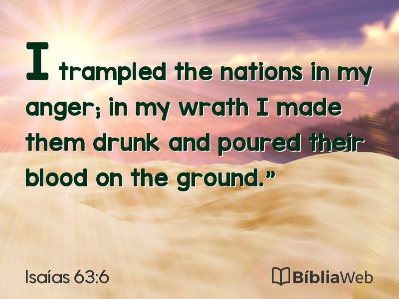 Isaías 63:6 em imagem para compartilhar