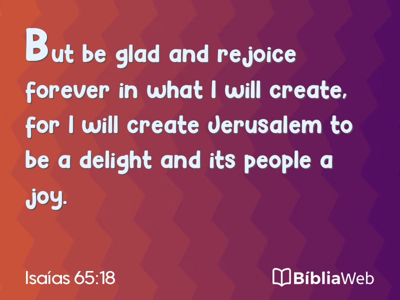 Isaías 65:18 em imagem para compartilhar