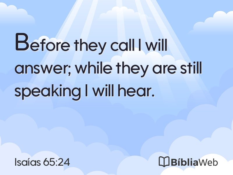 Isaías 65:24 em imagem para compartilhar