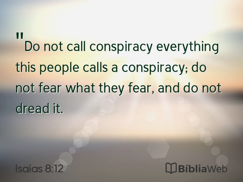 Isaías 8:12 em imagem para compartilhar