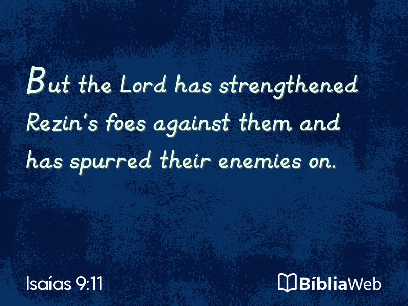 Isaías 9:11 em imagem para compartilhar