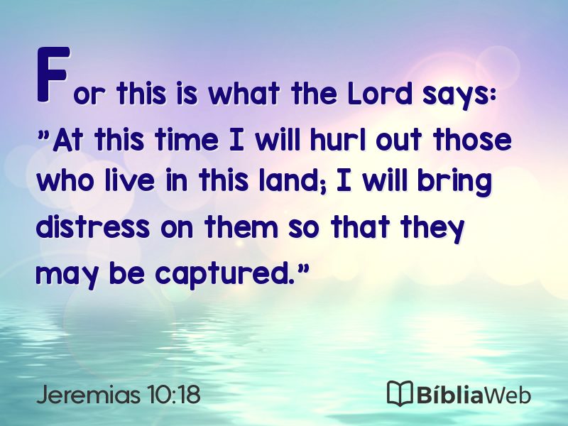 Jeremias 10:18 em imagem para compartilhar
