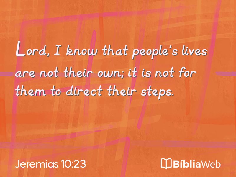Jeremias 10:23 em imagem para compartilhar