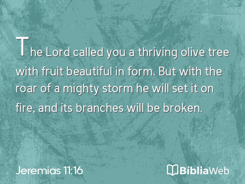 Jeremias 11:16 em imagem para compartilhar