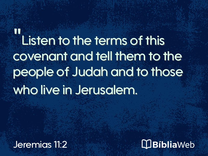 Jeremias 11:2 em imagem para compartilhar