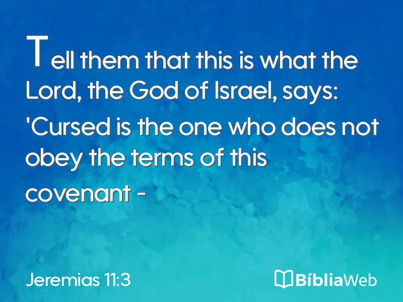 Jeremias 11:3 em imagem para compartilhar