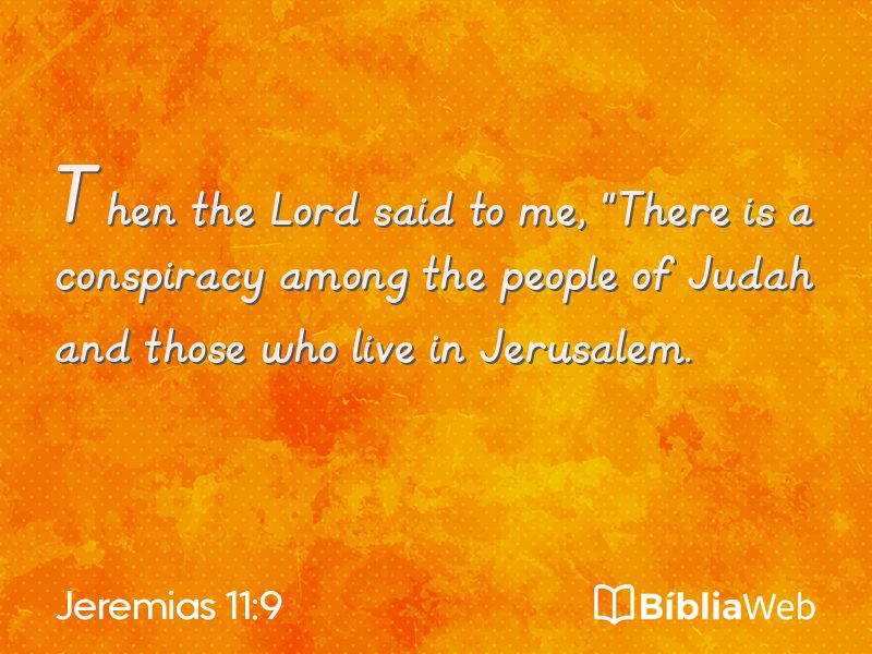 Jeremias 11:9 em imagem para compartilhar